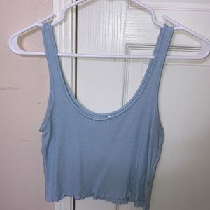 Sky blue crop top